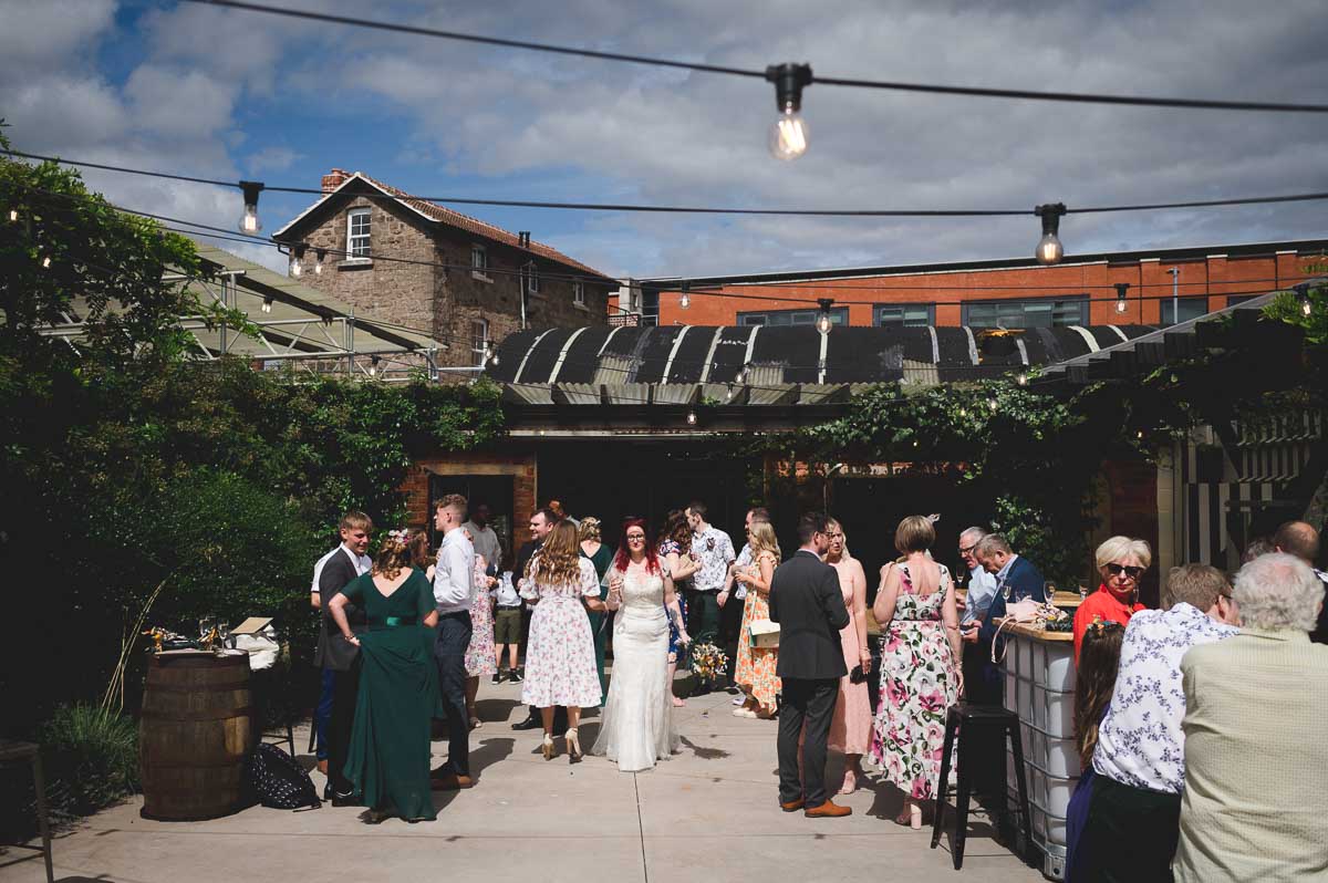 The courtyard at Shack Revolution in Hereford