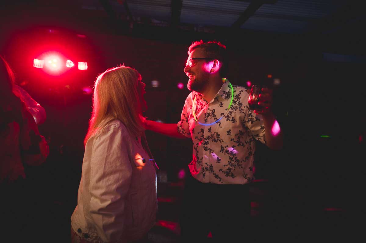 The lean to at Shack Revolution in Hereford used as a dancefloor