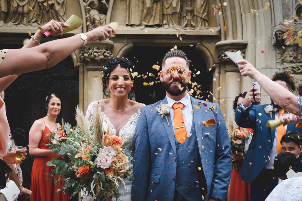 Confetti at Edgbaston Church Wedding