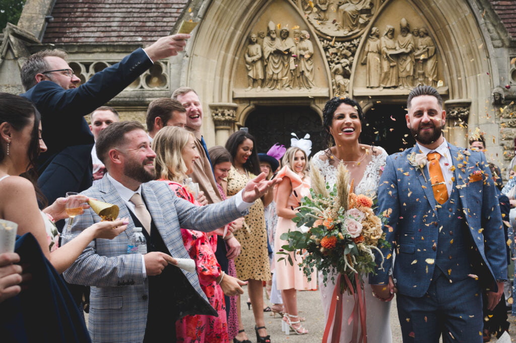 St Augustine's Church confetti