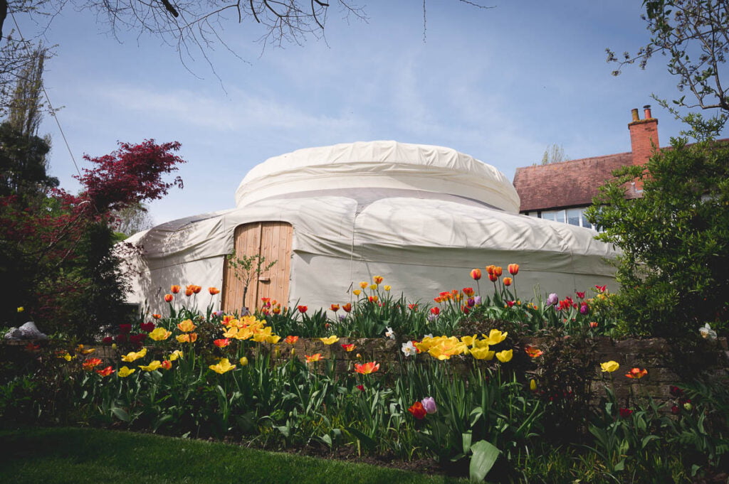 Wedding Yurt used instead of a marquee
